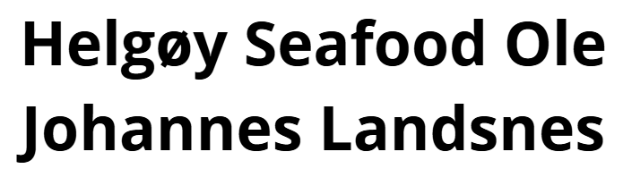 Helgøy Seafood Ole Johannes Landsnes